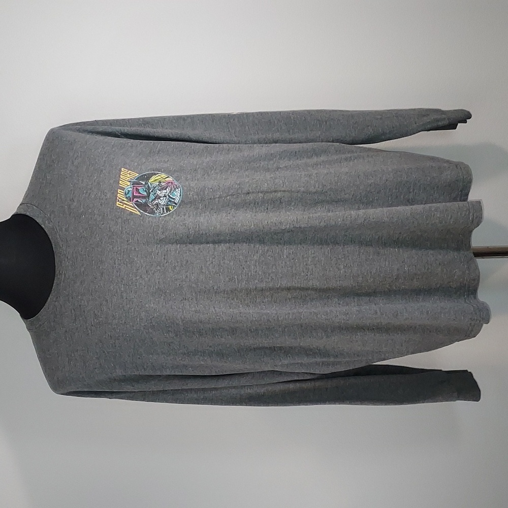 Star Wars Boba Fett Bounty Hunter Grey Graphic Tee Long Sleeve Shirt Size 2XL